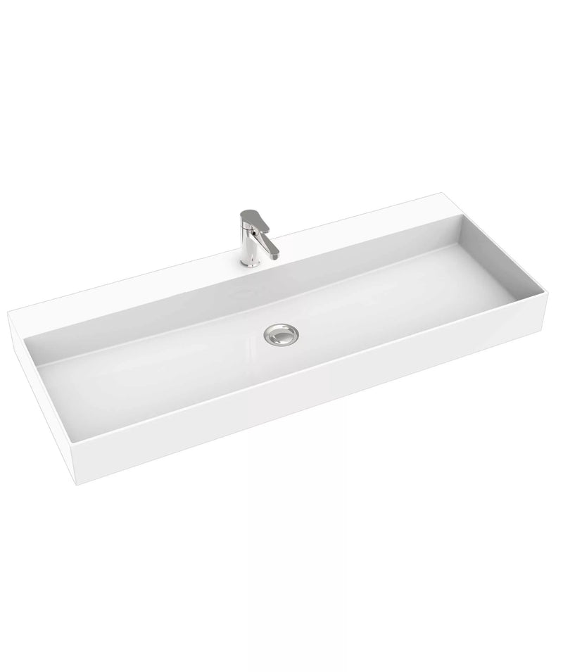 SEIMA Tavi 1005 - White Matte Marstone Above Counter Basin - Matte Finish