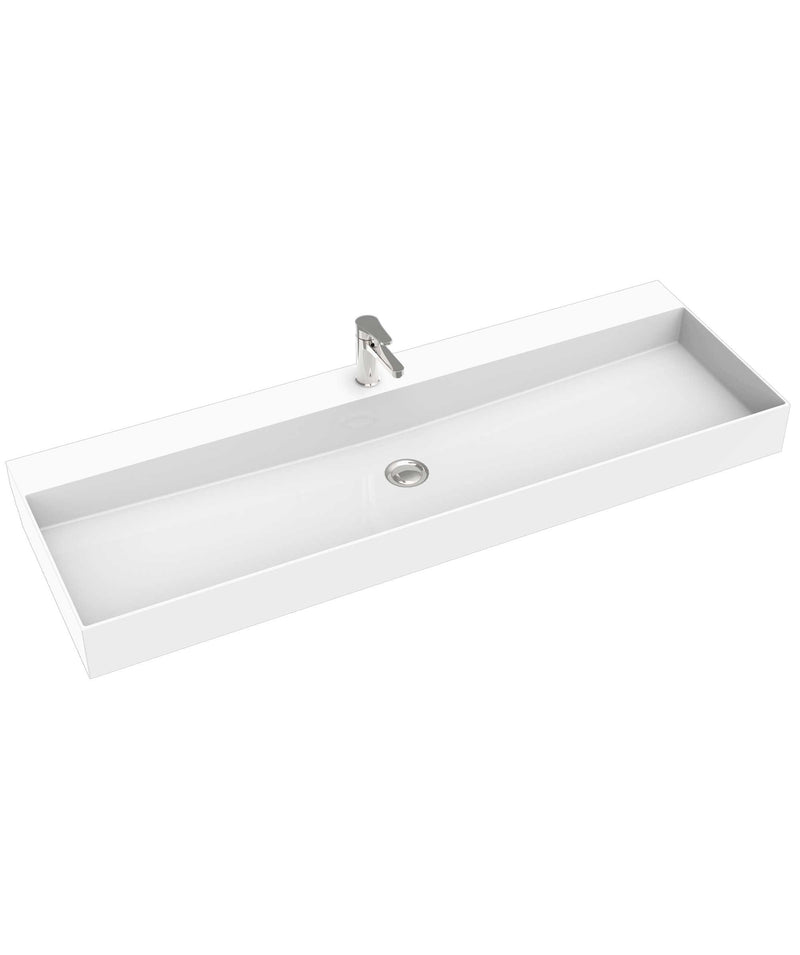 SEIMA Tavi 1205 - White Matte Marstone above counter basin - matte finish