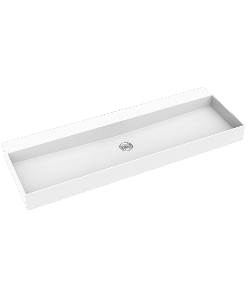 SEIMA Tavi 1205 - White Matte Marstone above counter basin - matte finish