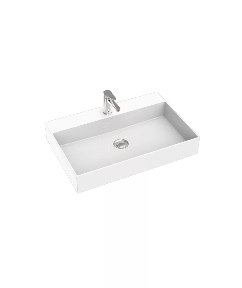 SEIMA Tavi 605 - White Matte Marstone above counter basin - matte finish