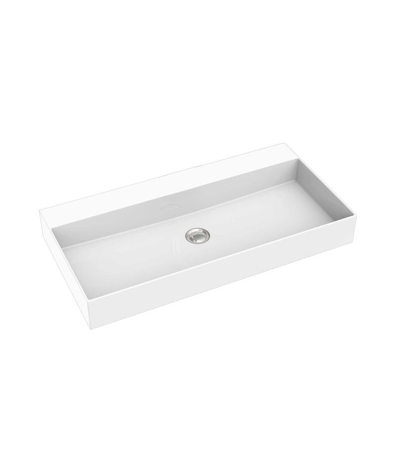 SEIMA Tavi 805 - White Matte Marstone above counter basin - matte finish