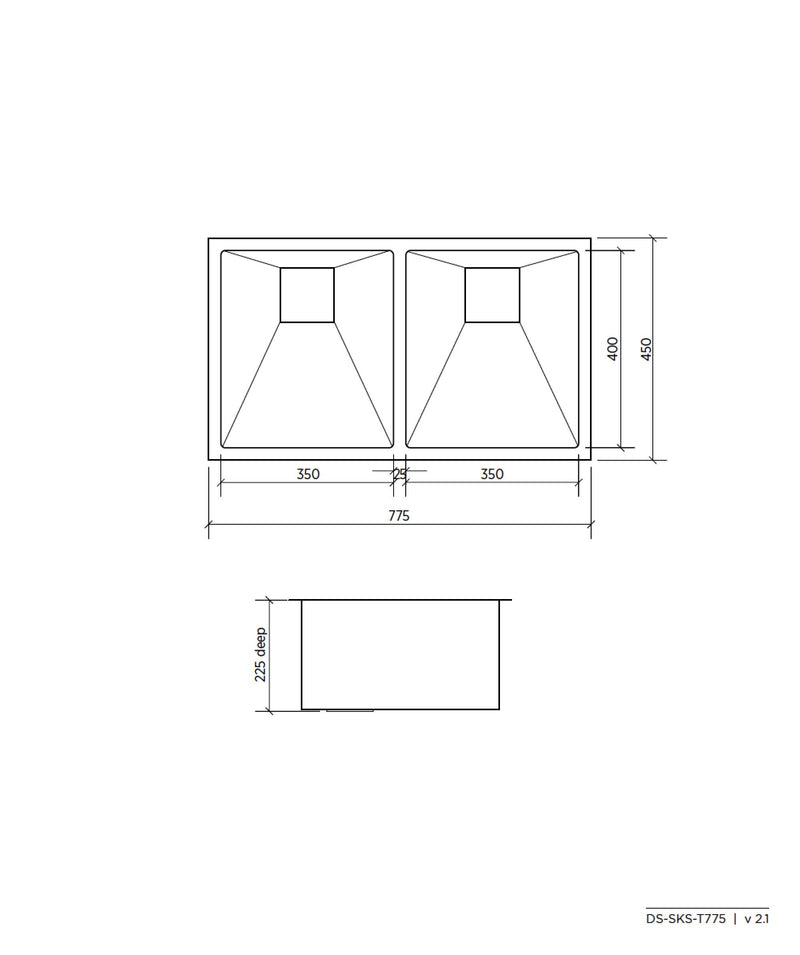 SEIMA Tetra 775 Stainless Steel Sink