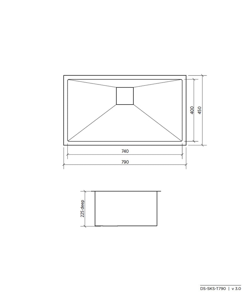 SEIMA Tetra 790 Stainless Steel Sink