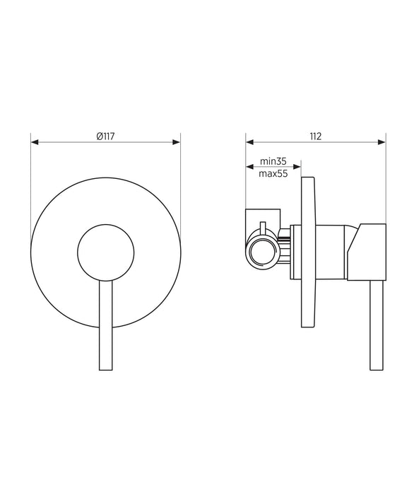 SEIMA Verso Wall Mixer -  Wall Mixer