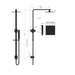 Meir Square Combination Shower Rail