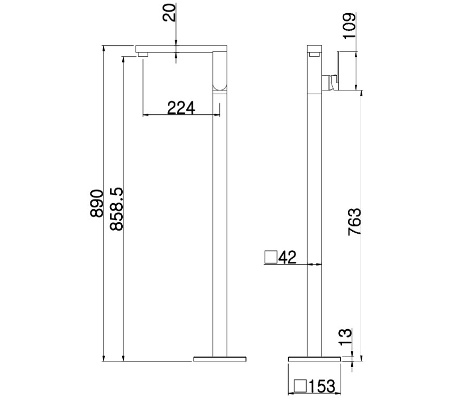 Millennium Zoya Bath Filler