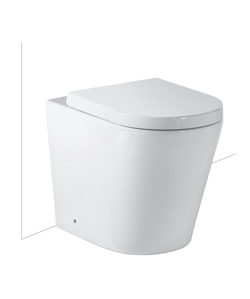 SEIMA Modia Floor Mount - Choice of Seats Clean Flush, Nanoglaze