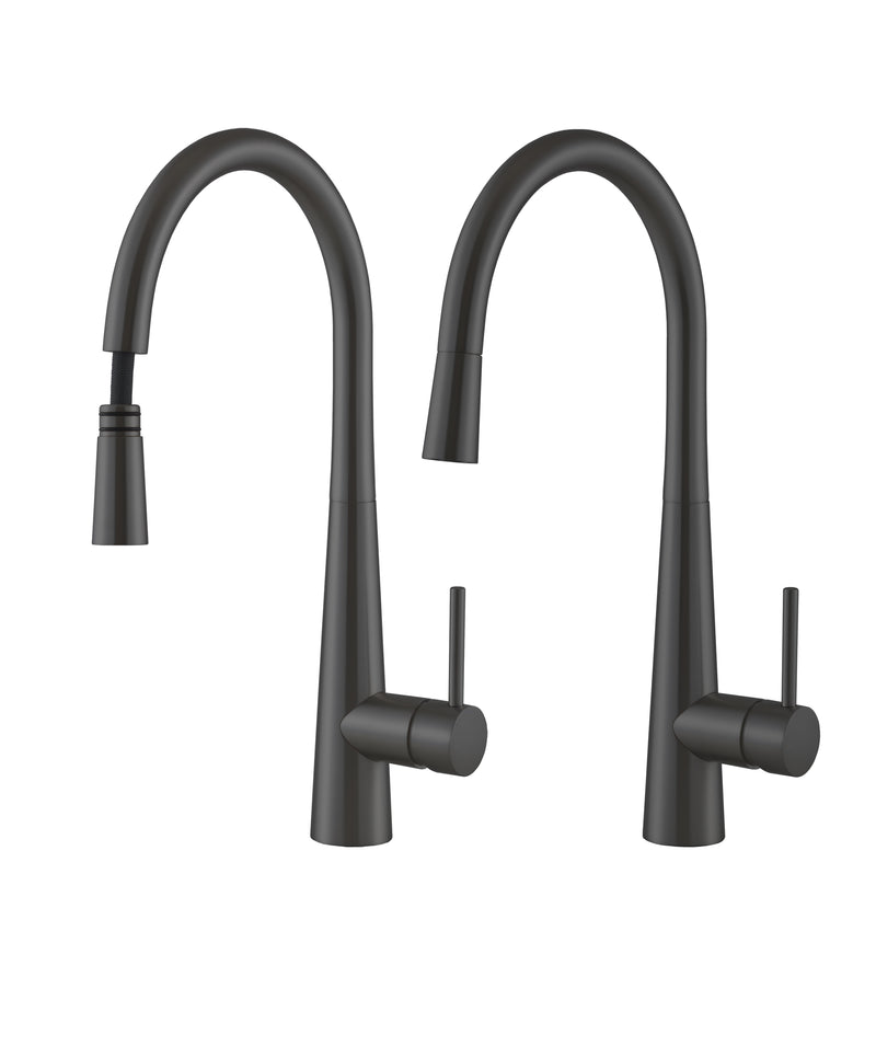 SEIMA Paloma 221 Pullout Sink Mixer - Black Matte & Chrome