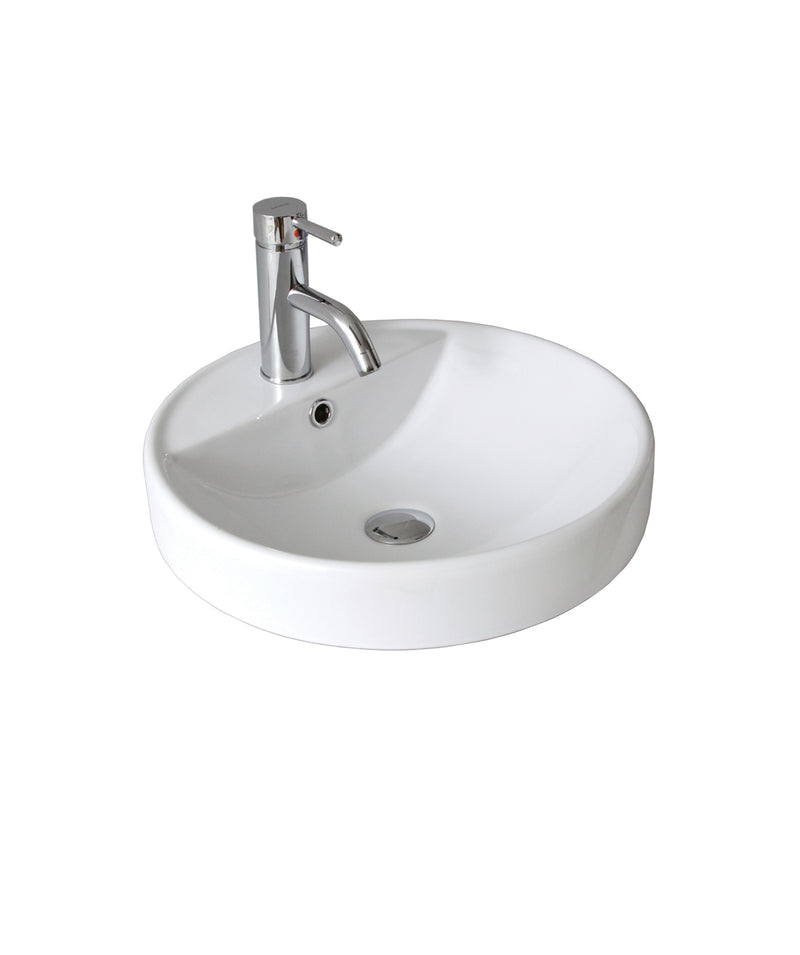 SEIMA Syros 002 Ceramic Inset Above Counter Basin, Round