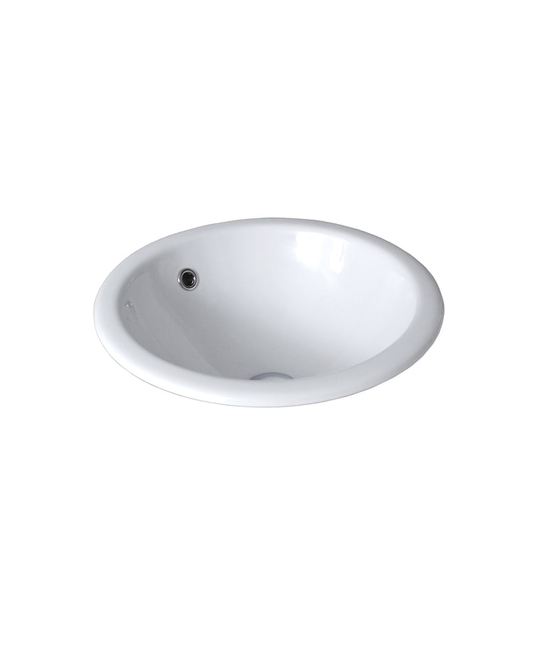 SEIMA Syros 213 Ceramic Inset Above Counter Basin, Round
