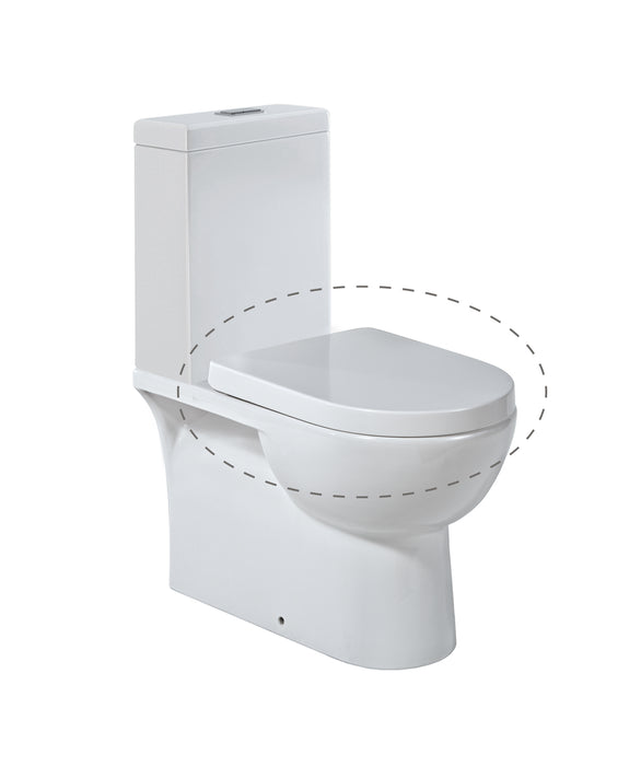 Toilet Seat for Chios Wall Faced Thermoplastic (PP)