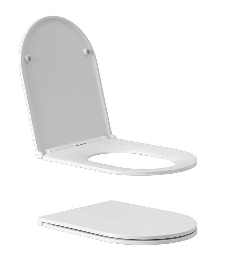 SEIMA Flat Toilet Seat - Sandwich Lid Profile Premium Thermoset (UF)
